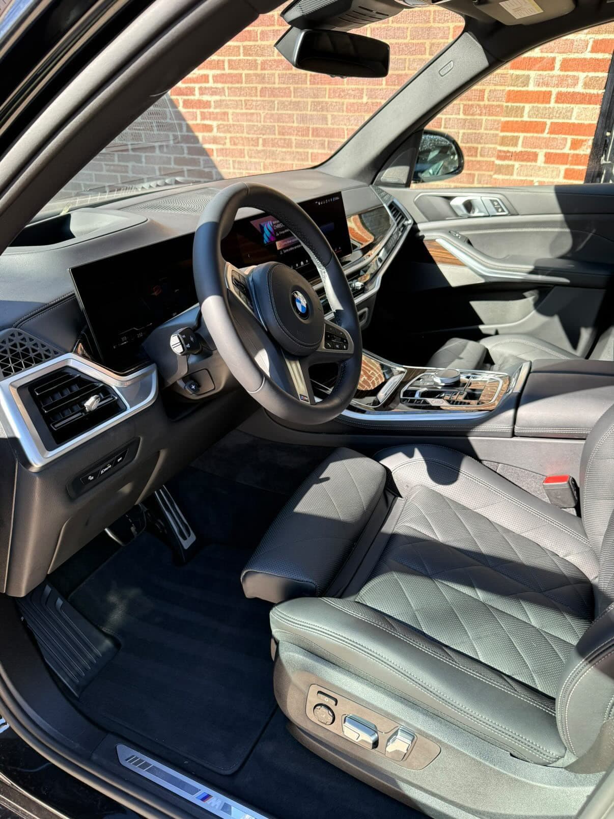 BMW diamond-stitch interior detail